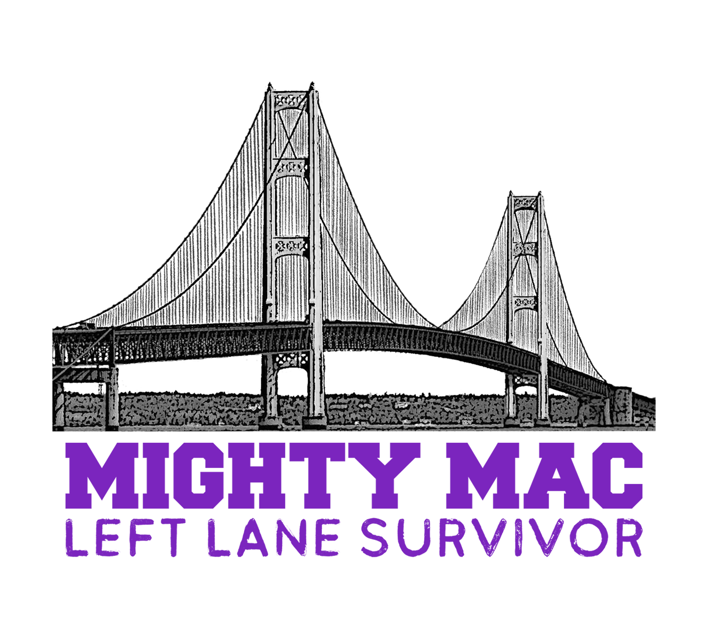 Mackinac Bridge Sticker, Yooper Gift, Mighty Mac, Upper and Lower Peninsula