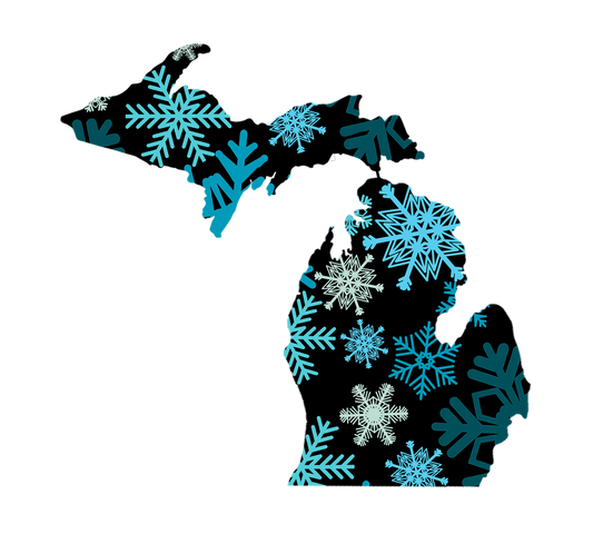 Michigan Snowflake Magnet, Yooper and Troll Decals, U.P. Fridge Magnets