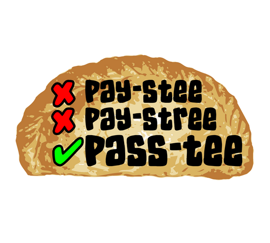 How to Pronounce Pasty Magnet, Finnish Fridge Magnets, Pasties Gift for Finns and Yoopers