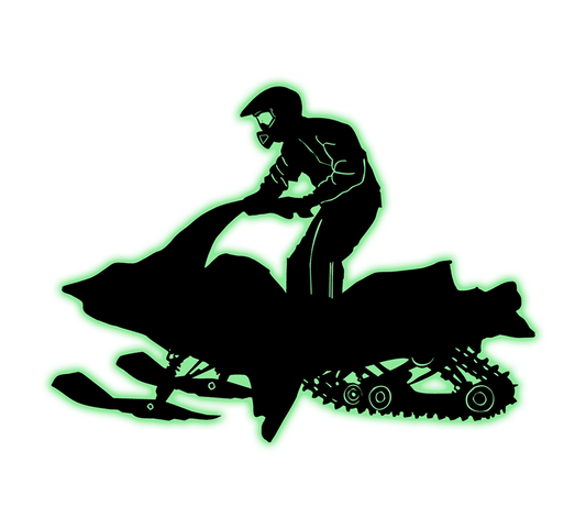 Snowmobile Sticker, Upper Michigan, Yooper Winter Decal, Snowmobiling in the UP