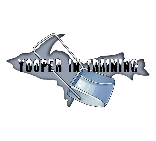 Michigan Winter Sticker/Magnet, Yooper in Training, Snow Scoop Shovel