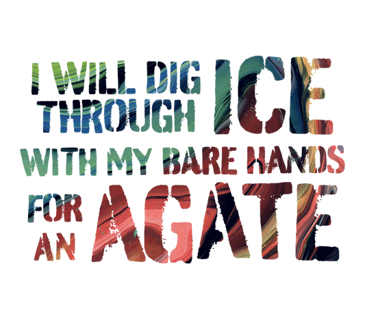 Agate Sticker/Magnet | Rock Lover Gifts | Rockhound Gift