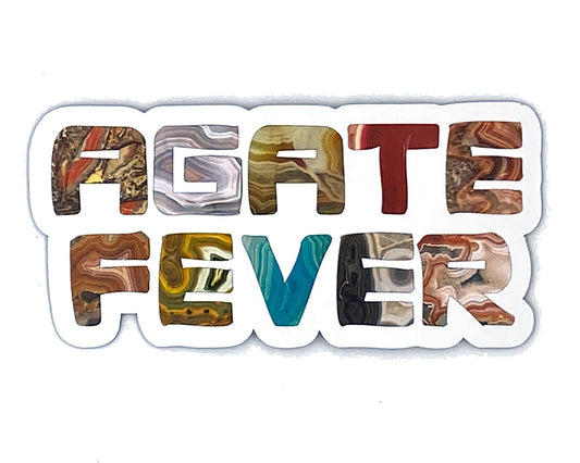 Agate Fever Sticker/Magnet, Rockhound Gift, Rock Lovers