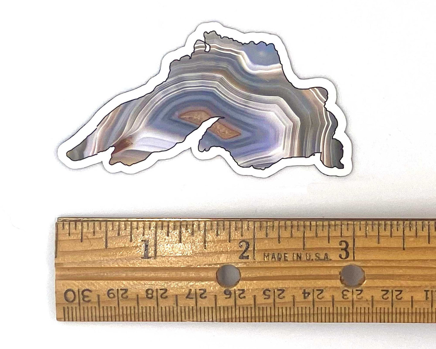 Lake Superior Agate Sticker/Magnet, Rockhound Gift, Rock Lover Gifts