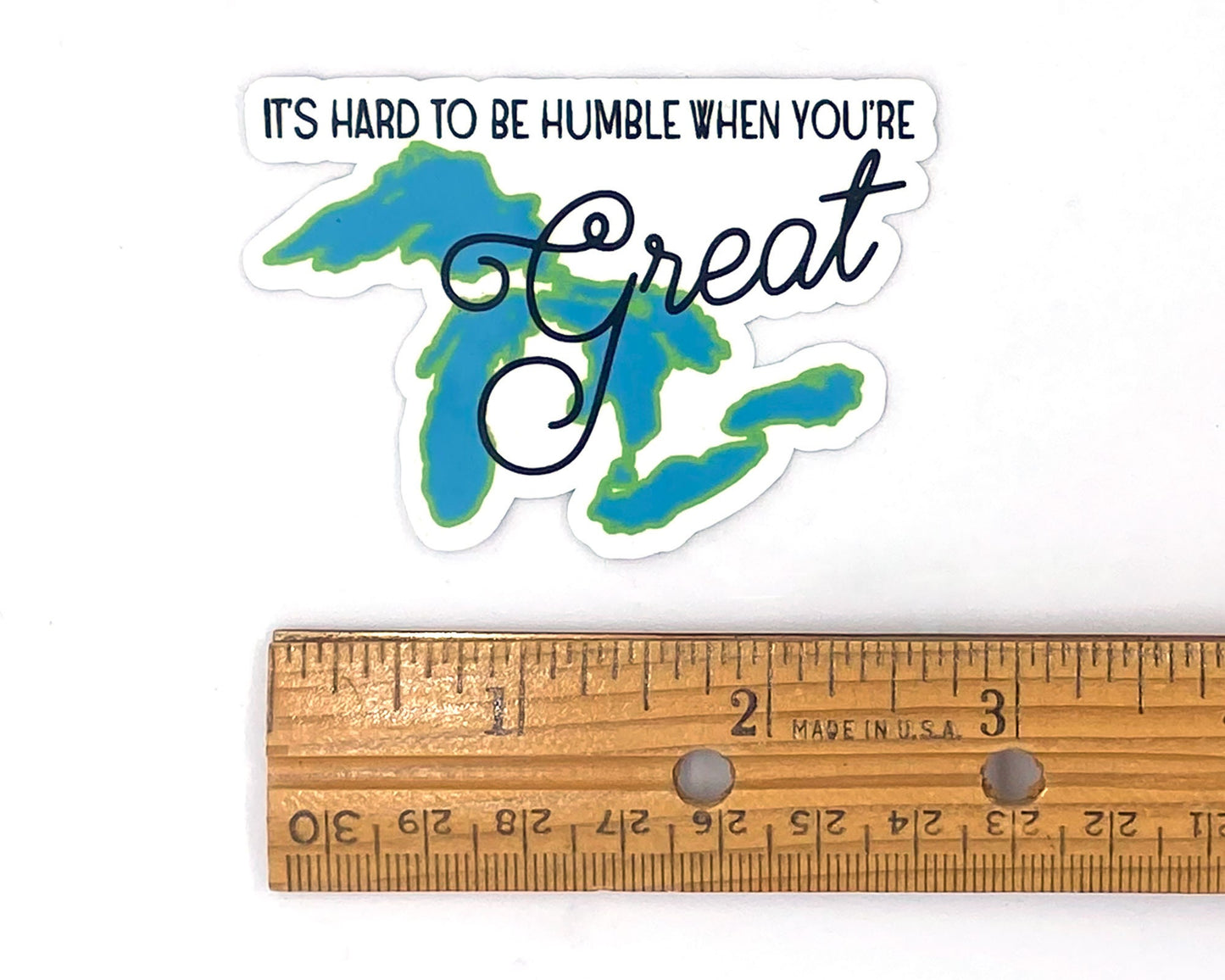 Great Lakes Sticker/Magnet, Great Lakes Design, Midwest, Water