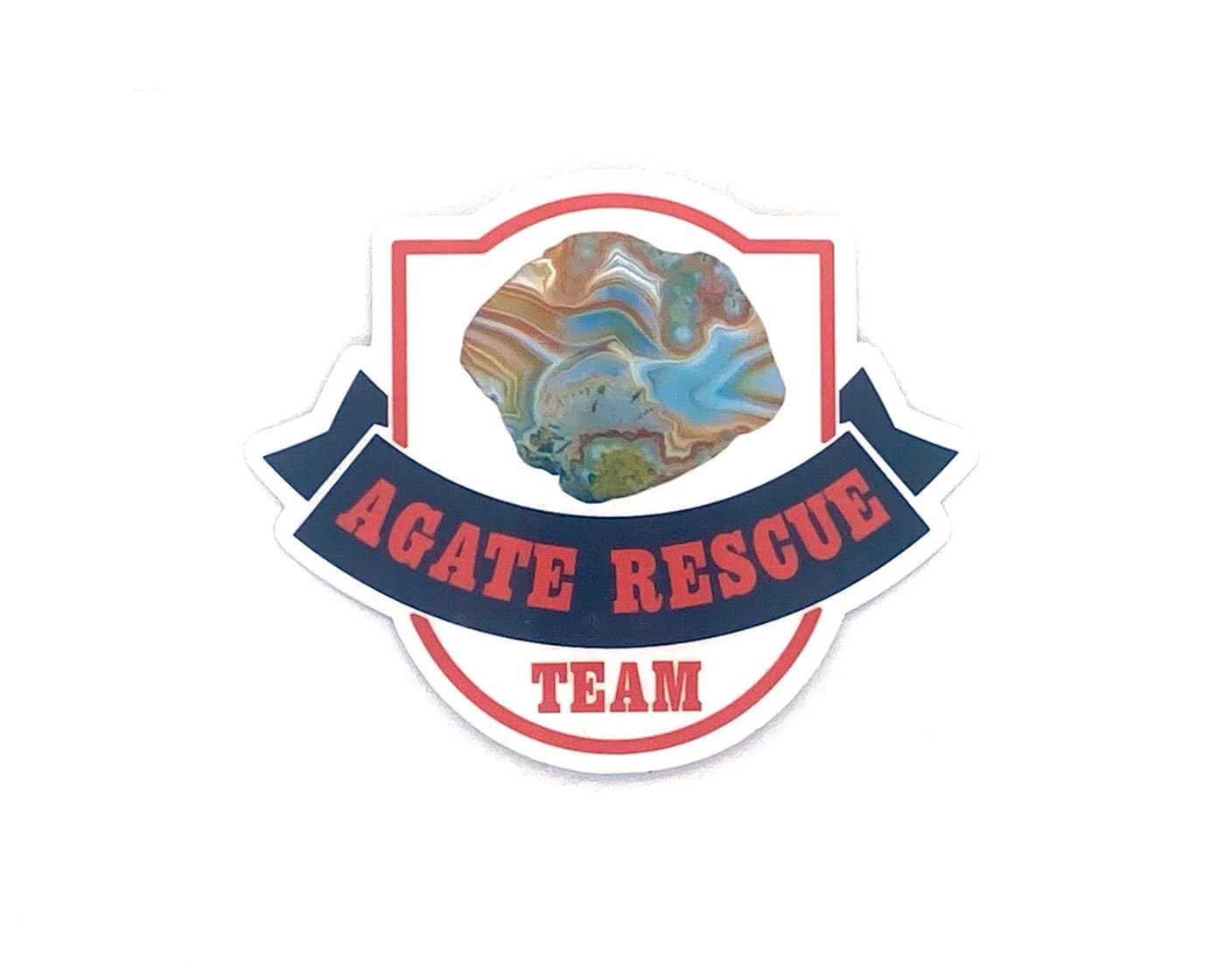 Agate Sticker, Rockhound Gift, Rock Lovers, Rock Picking Sticker, Stone Lover Gifts, Rescue Team