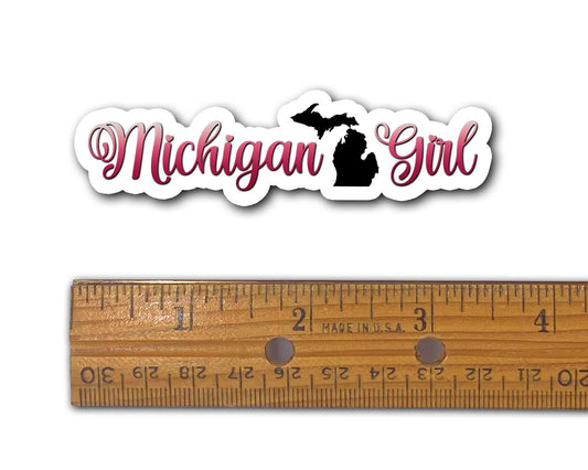 Michigan Girl Sticker, Yooper and Troll Decals, for Women Michiganders