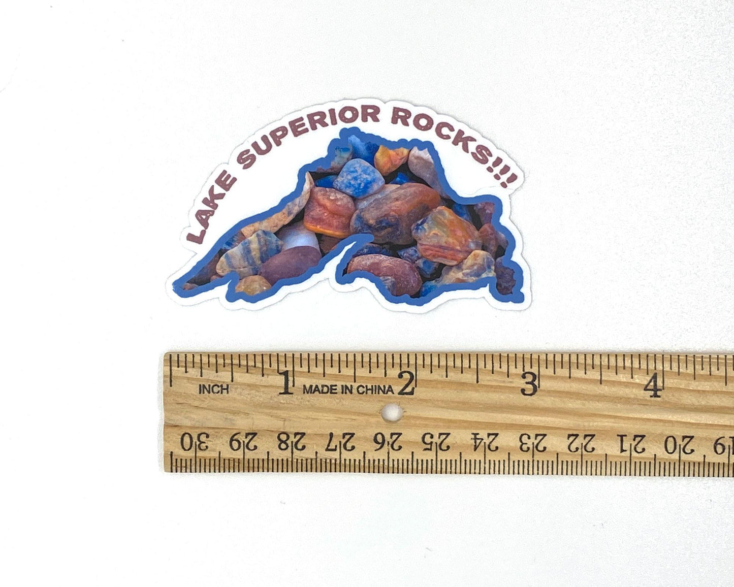 Lake Superior Rocks Sticker, Rockhound Gift, Agate Hunters