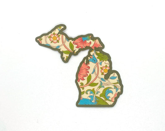 Michigan Flowers Sticker/Magnet, Yooper Floral Design, U.P. Stickers