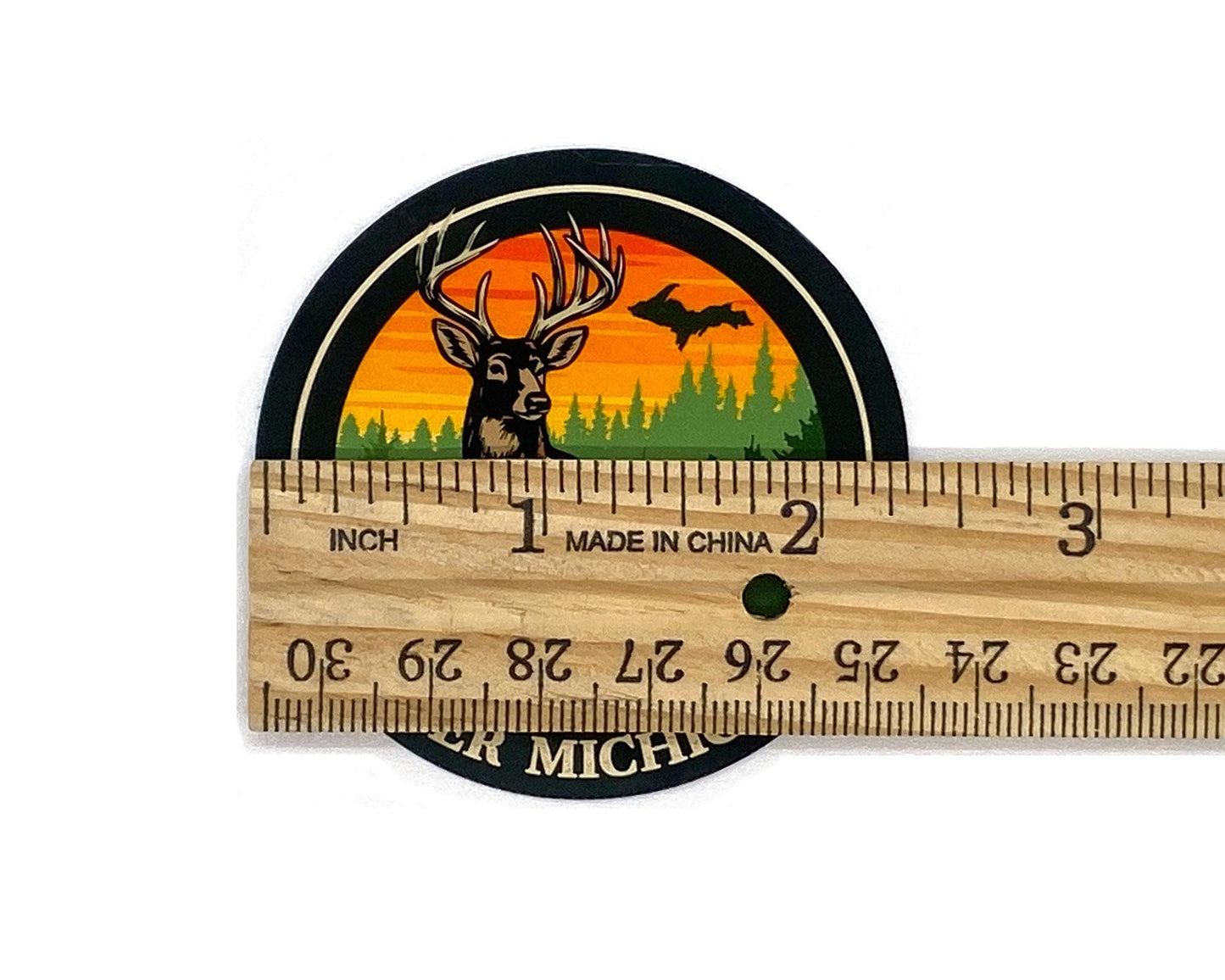 Buck Antlers Sticker/Magnet, Upper Michigan, Yooper Wildlife Gift