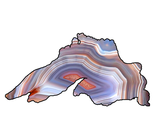 Lake Superior Agate Sticker/Magnet | Rockhound Gift | Rock Lover Gifts