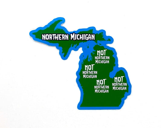 Northern Michigan Sticker, Yooper and Troll Decals, U.P. and L.P. Gifts