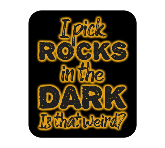 Sodalite Magnet, Rockhound Gift, Rock Lover Gifts, Rock Picking in the Dark Fridge Magnet