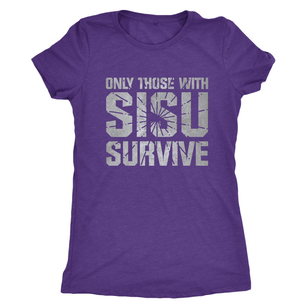 Sisu Shirt - Only Those With Sisu Survive - Gift for Finns