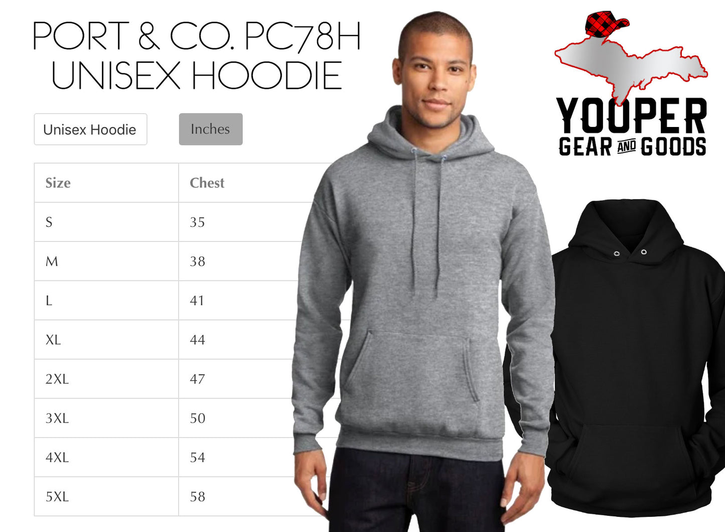 Great Lakes Hoodie | Midwest Hooded Sweatshirt | Michigan Hoodie | Unisex Pullover Hoodie