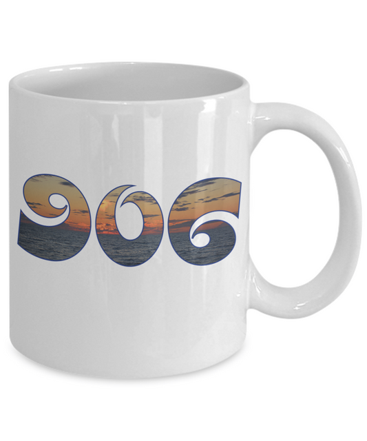 906 Upper Michigan Mug Lake Superior Sunset