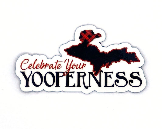 Yooper Magnet, Yooper Fridge Magnets, U.P. Upper Michigan Gift, Buffalo Plaid