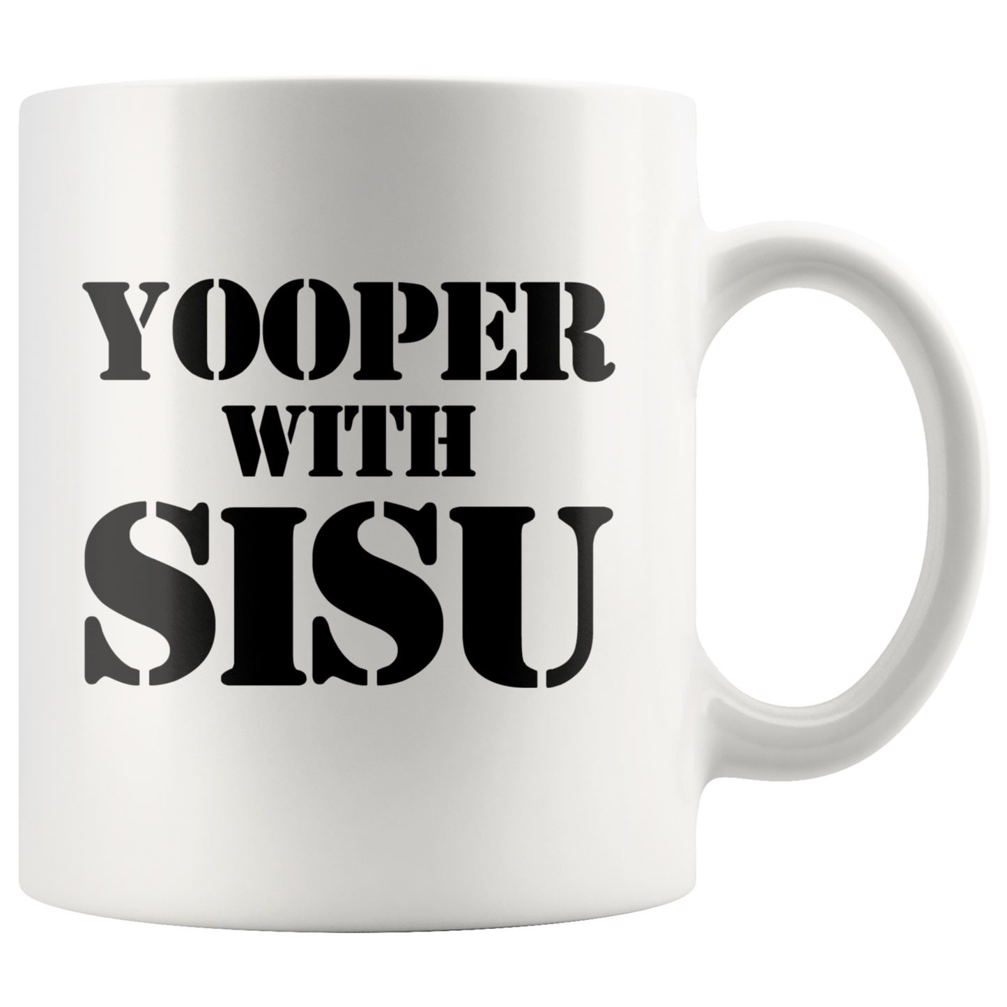 Yooper with Sisu Mug | Finnish Gift | Upper Michigan Residents