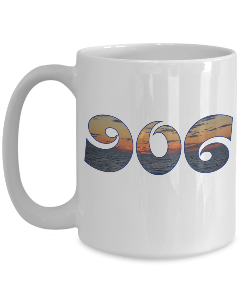 906 Upper Michigan Mug Lake Superior Sunset