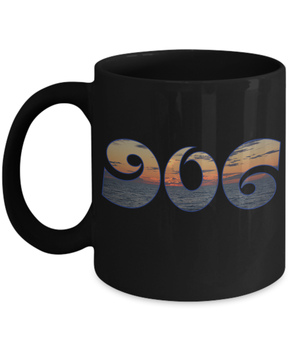 906 Upper Michigan Mug Lake Superior Sunset