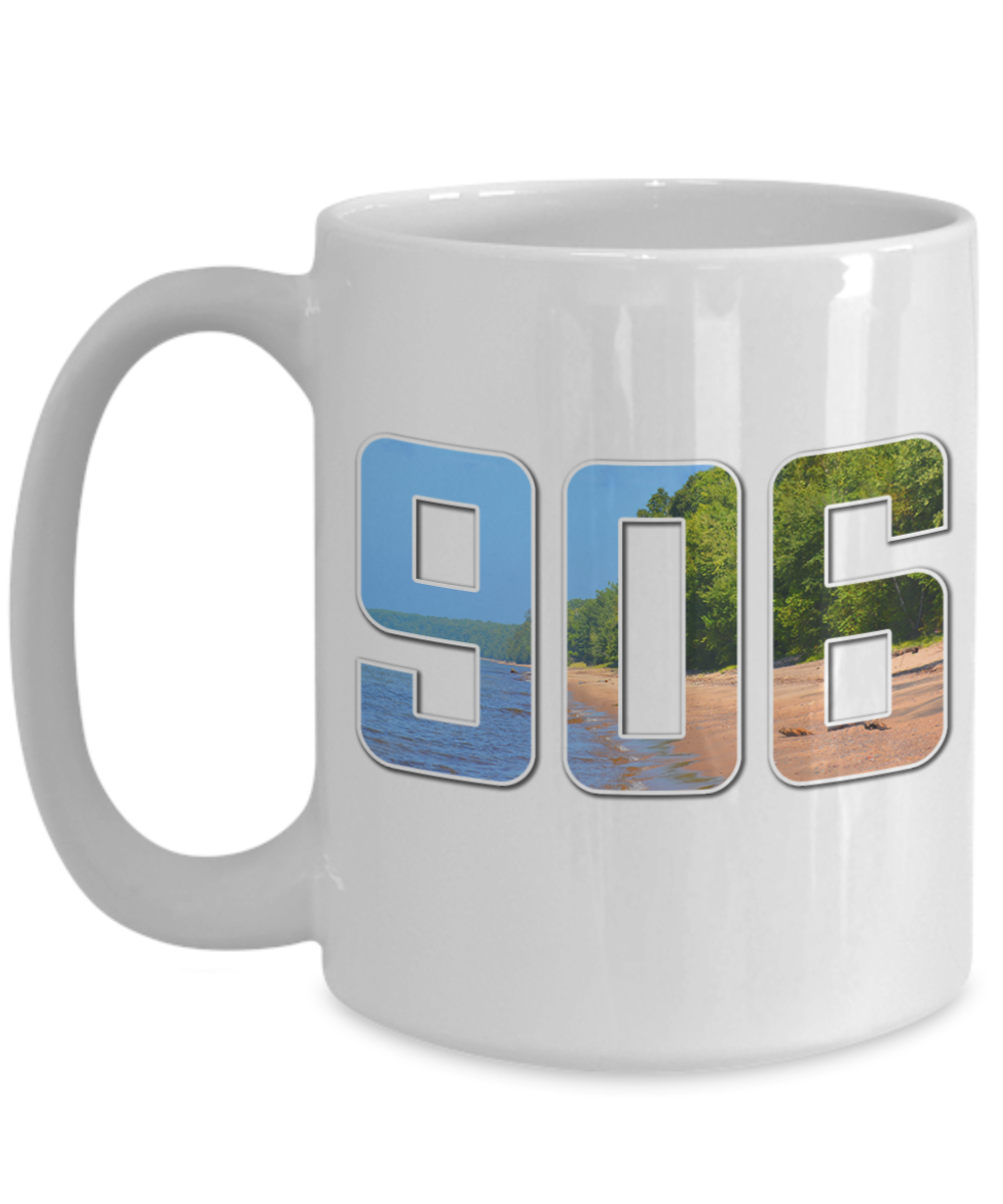 906 Upper Michigan Mug Lake Superior Beach