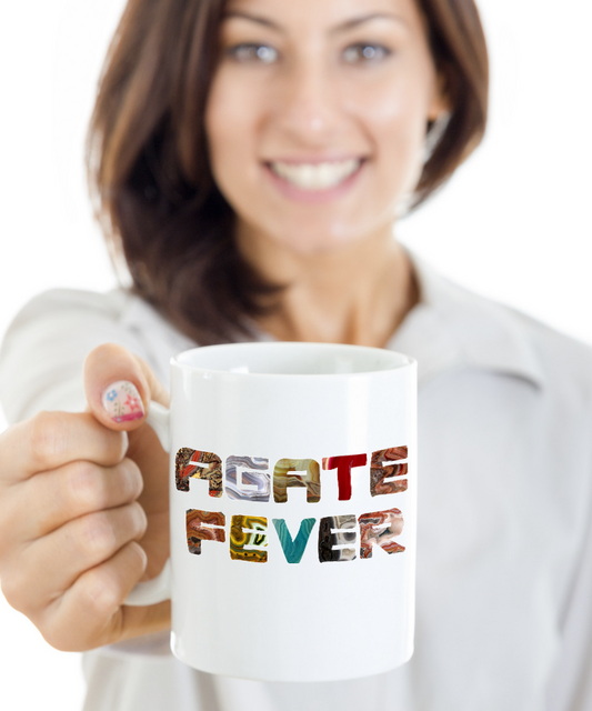 Agate Fever Mug - Great Gift for Rockhounds