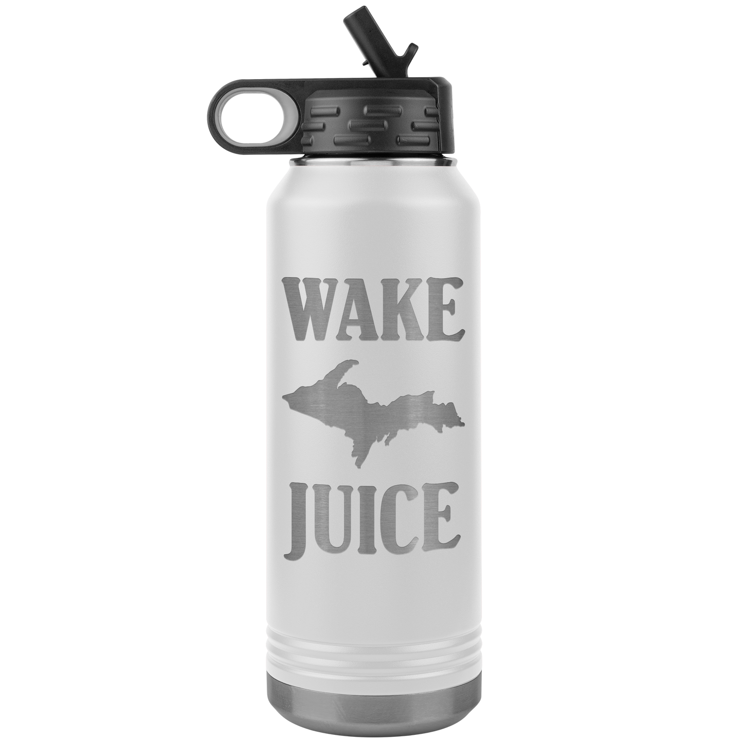 U.P. Water Bottle Travel Mug | Wake UP Juice | Yooper Coffee Tumbler