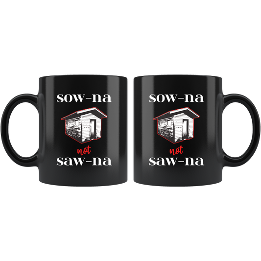 Funny Sauna Mug - How to Pronounce Sauna - Gift for Yoopers/Finns