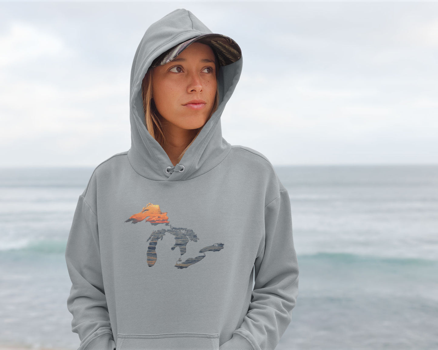 Great Lakes Hoodie | Midwest Hooded Sweatshirt | Michigan Hoodie | Unisex Pullover Hoodie
