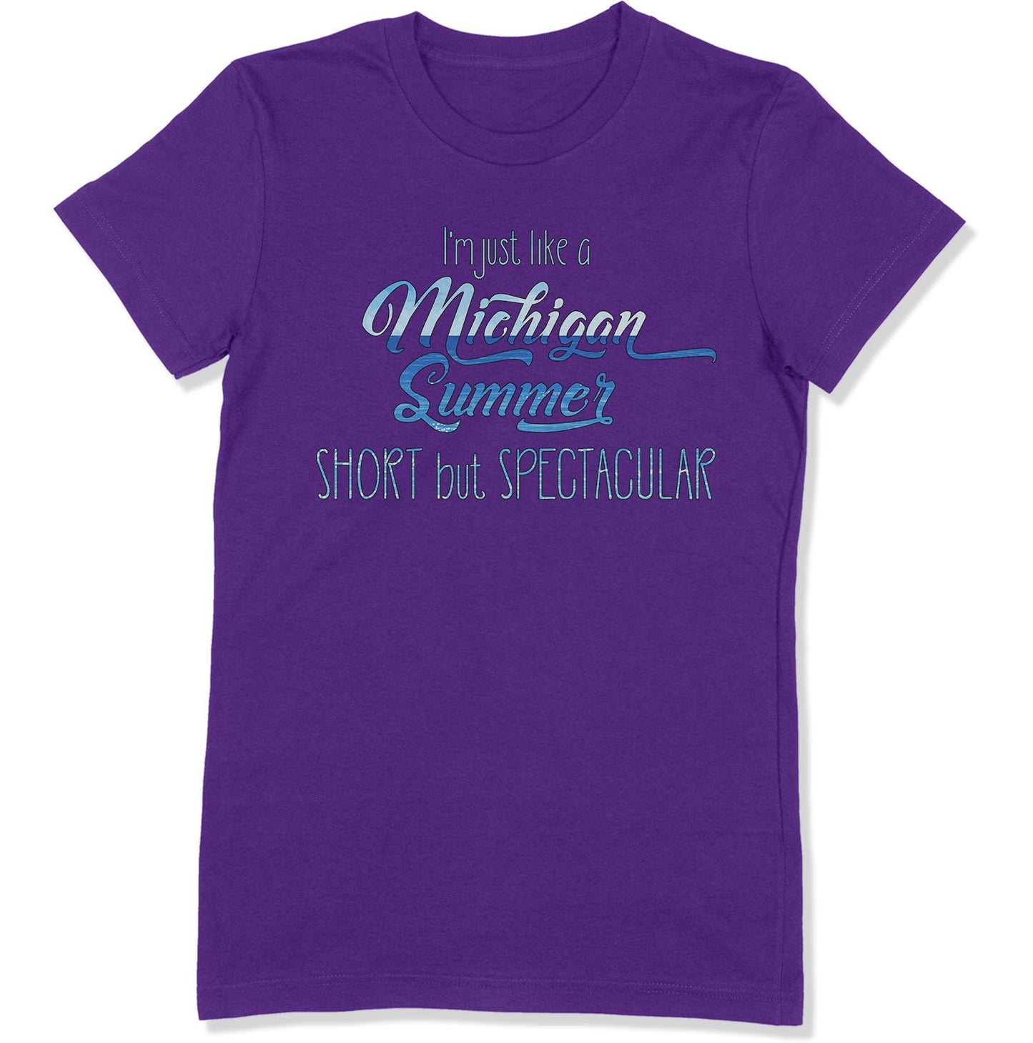 Michigan Summer Women's Cut T-shirt | Michigan Short Girl Shirt | Bella+Canvas 6004 Ladies