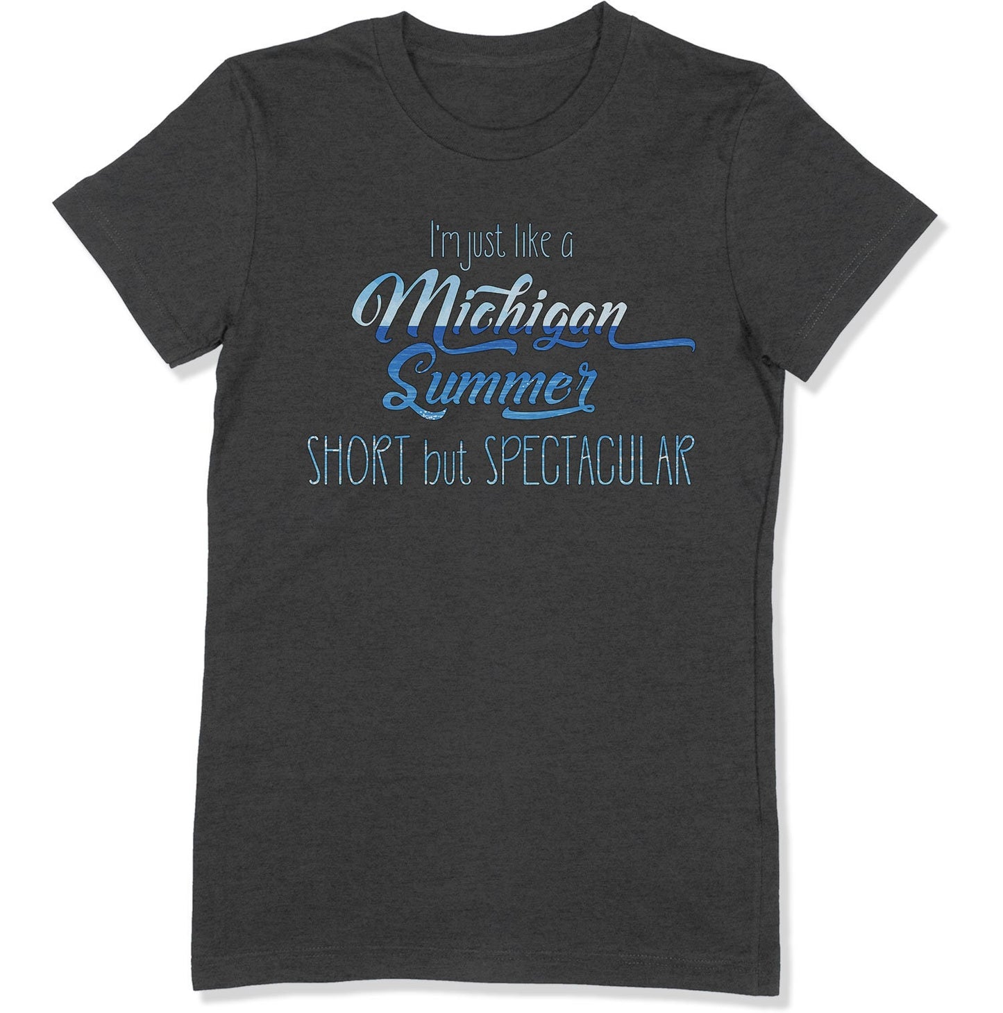 Michigan Summer Women's Cut T-shirt | Michigan Short Girl Shirt | Bella+Canvas 6004 Ladies