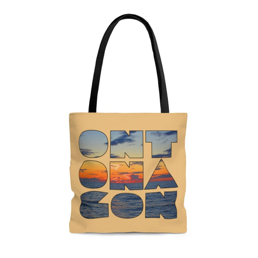 Ontonagon Gift Tote Bag | Upper Michigan Gifts | Yooper Tote/Grocery Bag