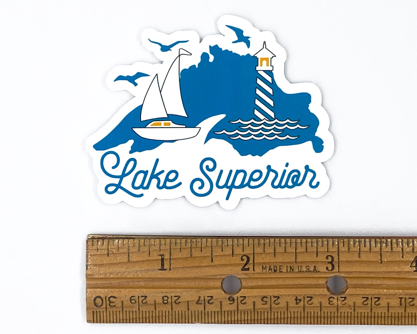 Lake Superior Sticker | Great Lakes Design | Lake Lover Gift