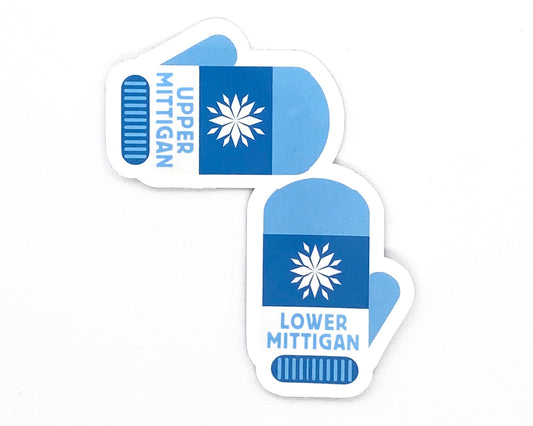 Upper and Lower Michigan Magnet, Mitten Fridge Magnets, U.P. Gift, Mittigan