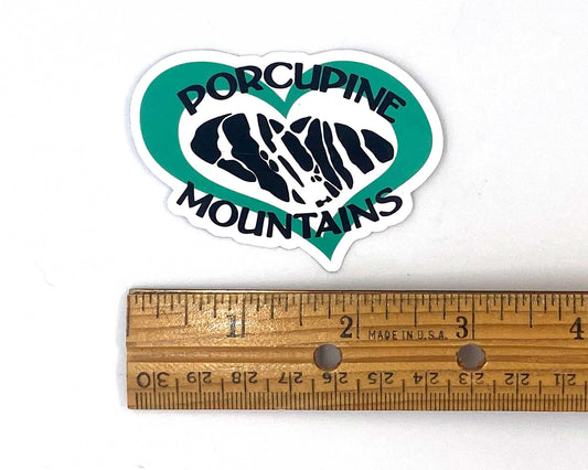 Porcupine Mountains Ski Area Sticker, Upper Michigan, Yooper Decals, Porkies Ontonagon County