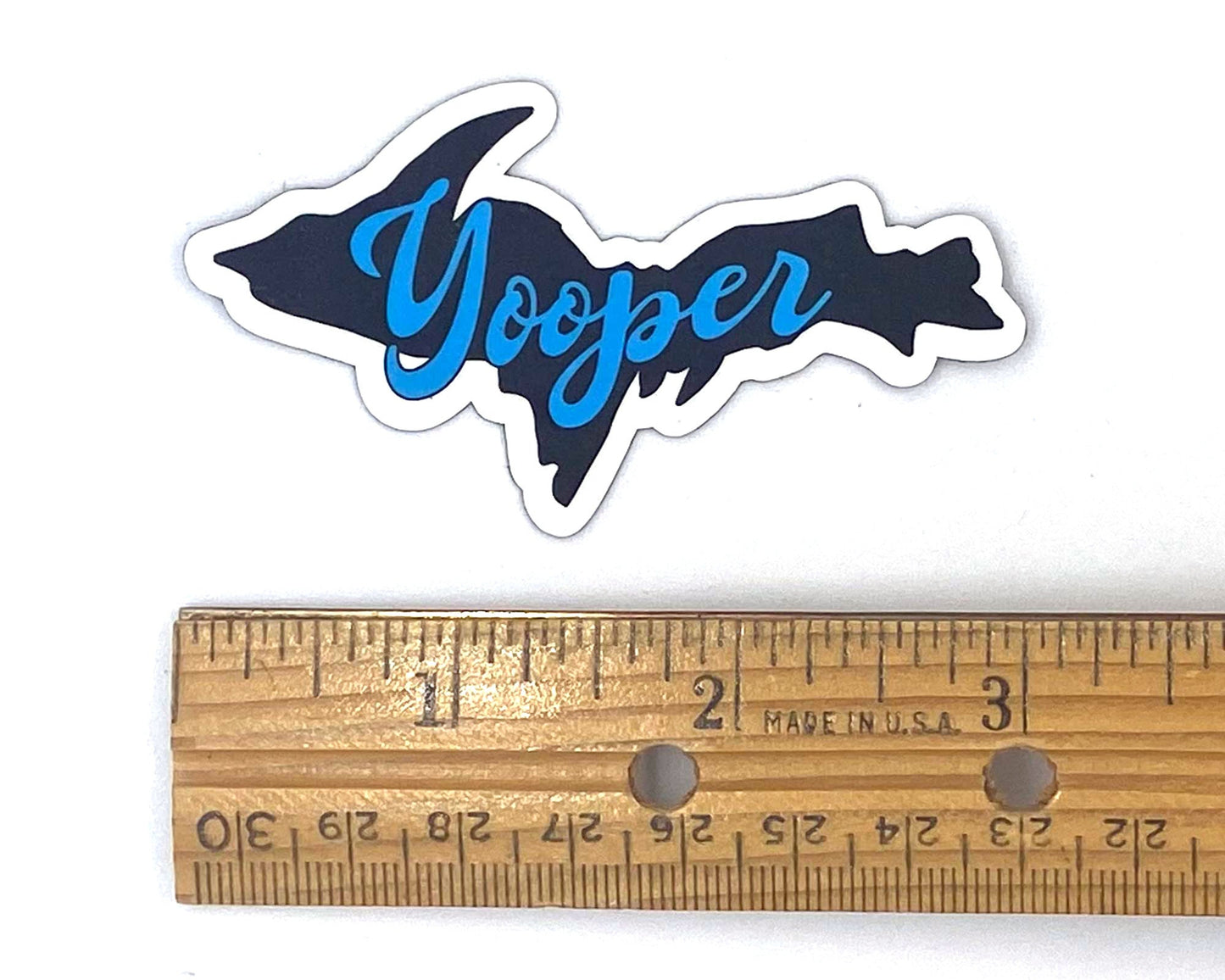 Yooper Sticker, Upper Michigan Design, U.P. Shape Stickers