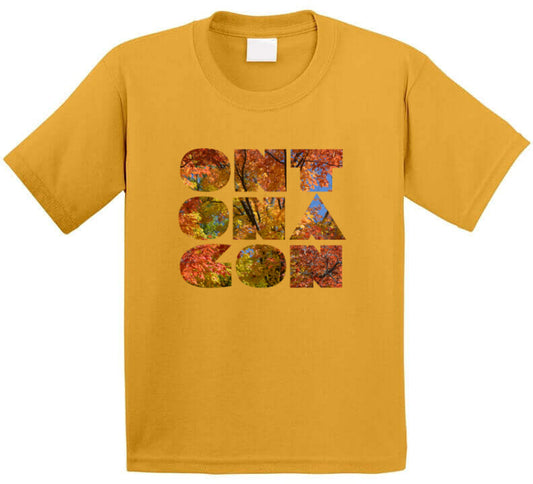 Ontonagon in the Fall Shirt - Red, Yellow, Green Autumn Leaves