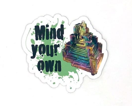 Bismuth Sticker, Rockhound Gift, Bismuth Gift, Rock Lover Gifts, Element Stickers