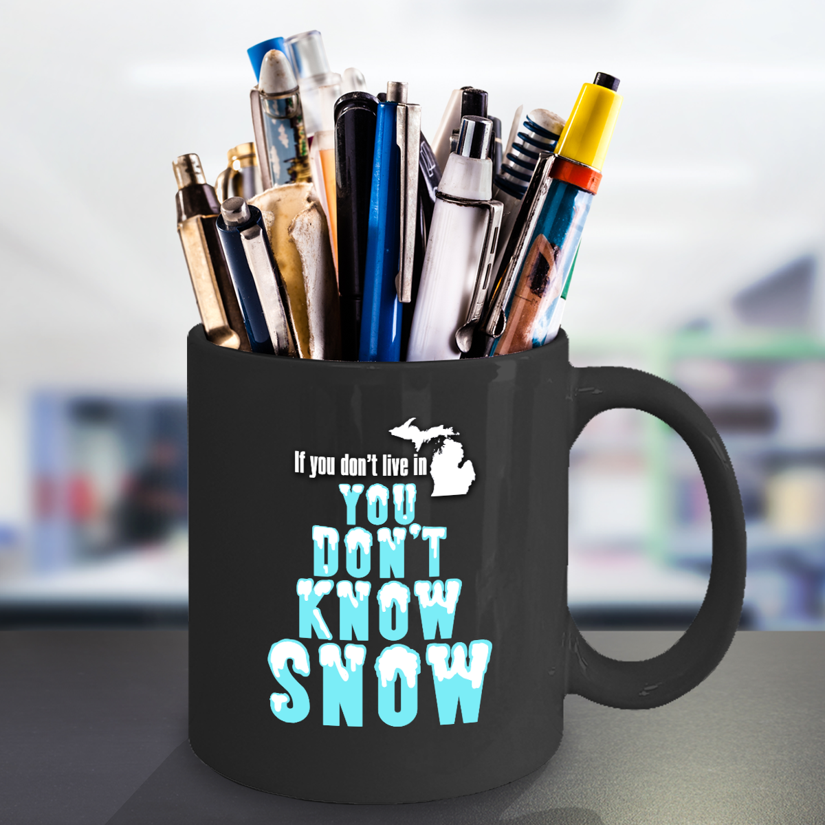 Winter Themed Michigan Gift, You Don't Know Snow