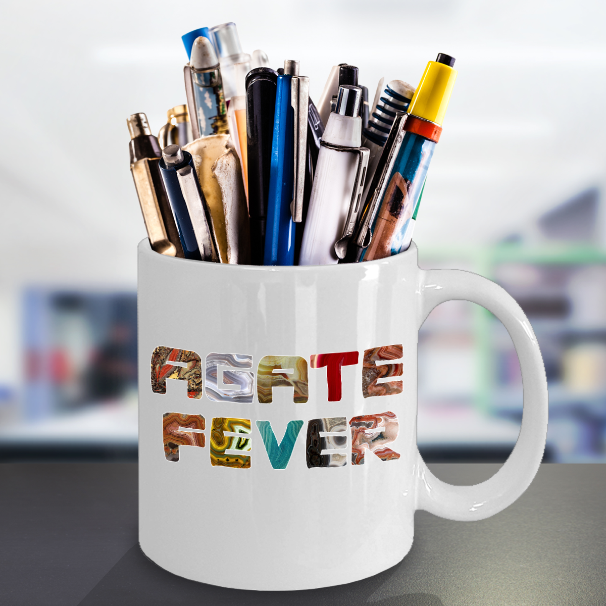 Agate Fever Mug - Great Gift for Rockhounds