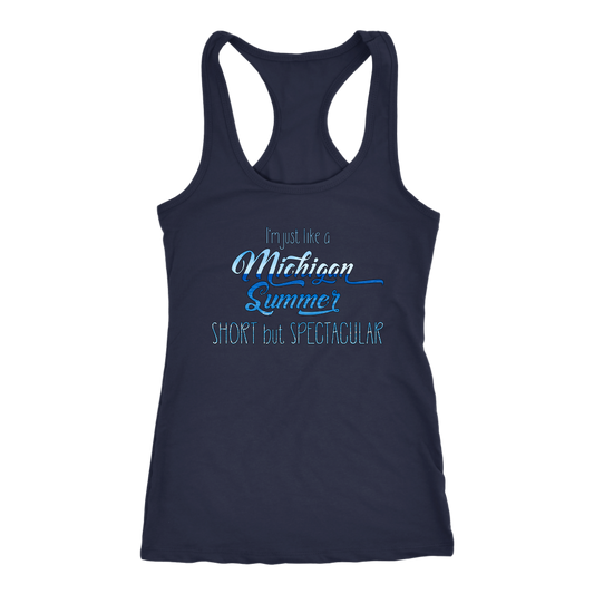 Michigan Tank Top - Next Level Racerback Tank for Women