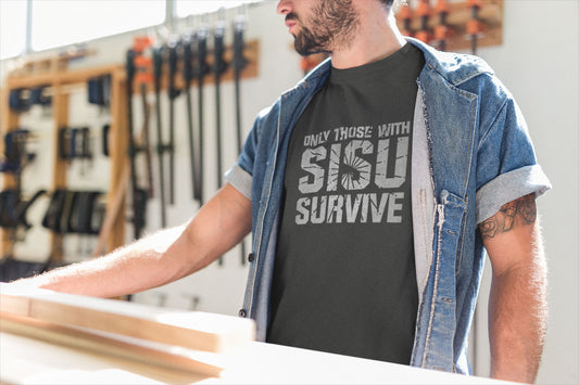 Sisu Shirt - Only Those With Sisu Survive - Gift for Finns
