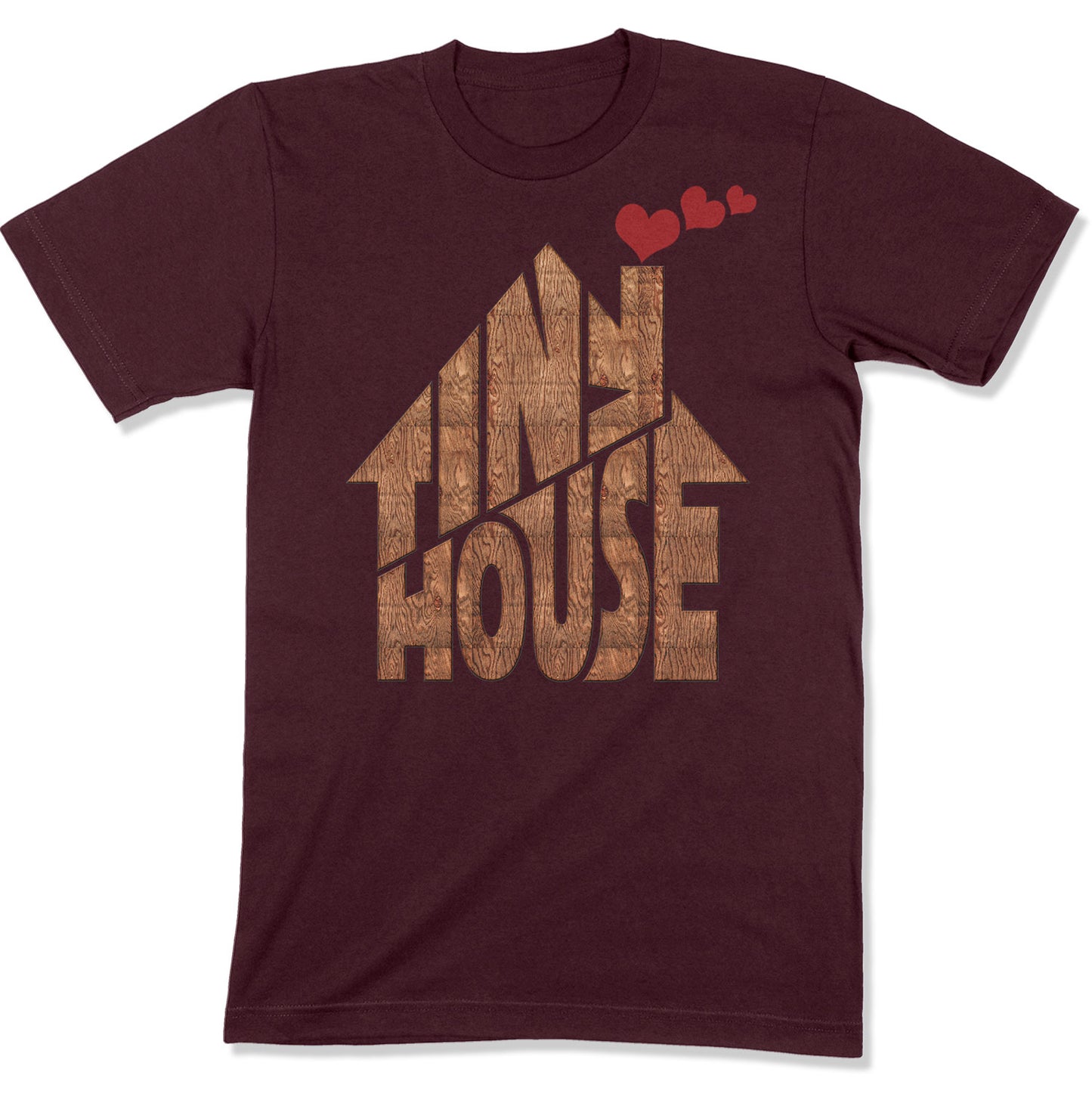 Tiny House T-shirt | Small House Living | Chimney With Hearts