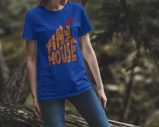 Tiny House T-shirt | Small House Living | Chimney With Hearts