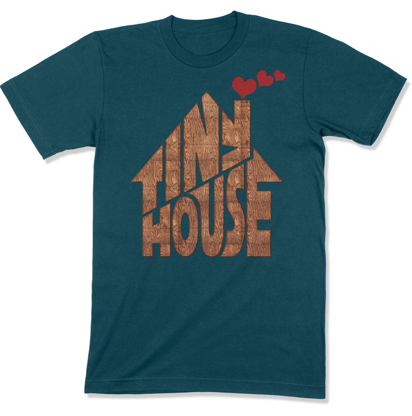 Tiny House T-shirt | Small House Living | Chimney With Hearts