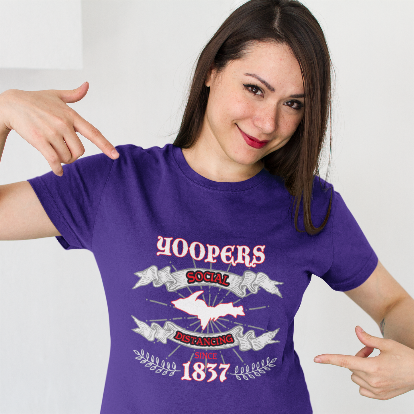 Yooper Social Distancing Shirt | Quarantined Yoopers | Funny Upper Michigan T-shirt