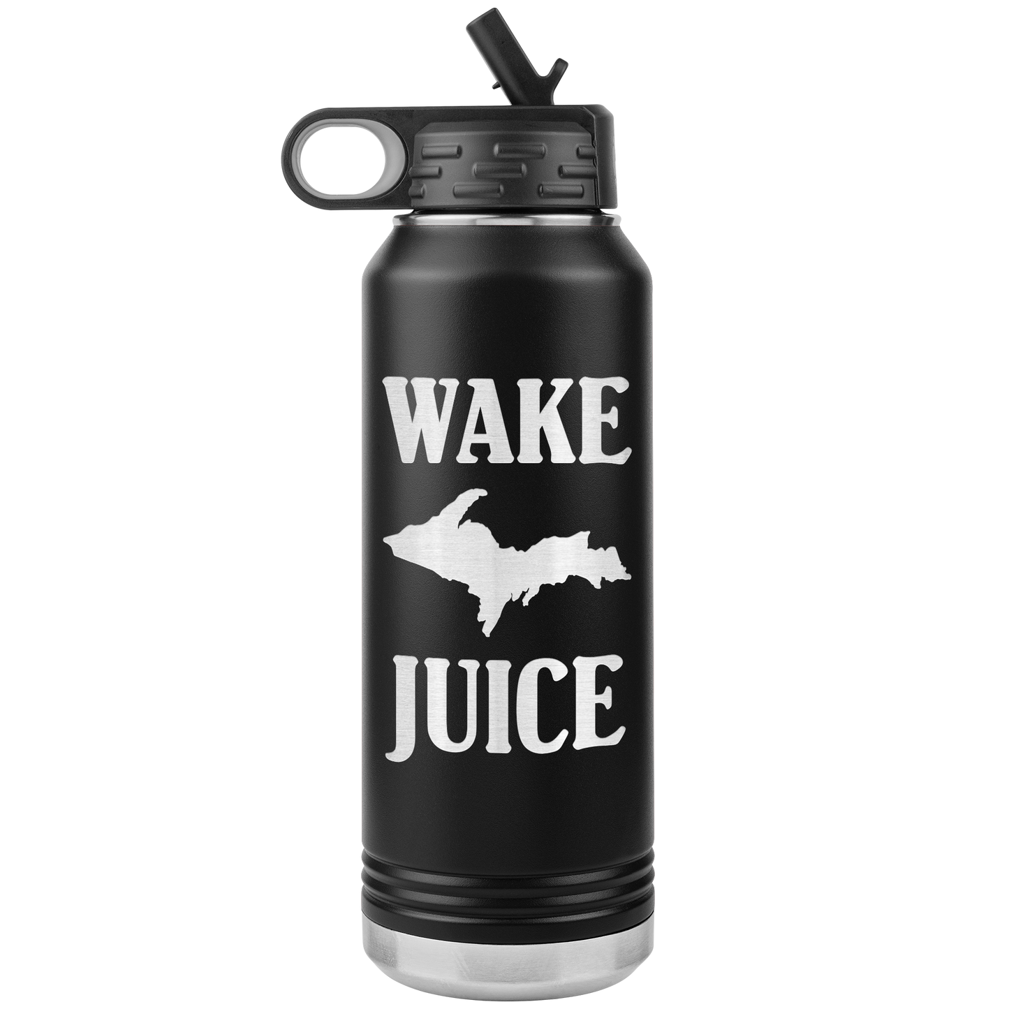 U.P. Water Bottle Travel Mug | Wake UP Juice | Yooper Coffee Tumbler