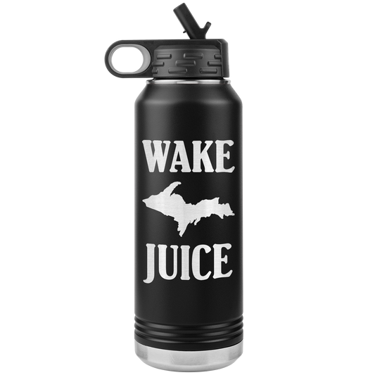 U.P. Water Bottle Travel Mug | Wake UP Juice | Yooper Coffee Tumbler
