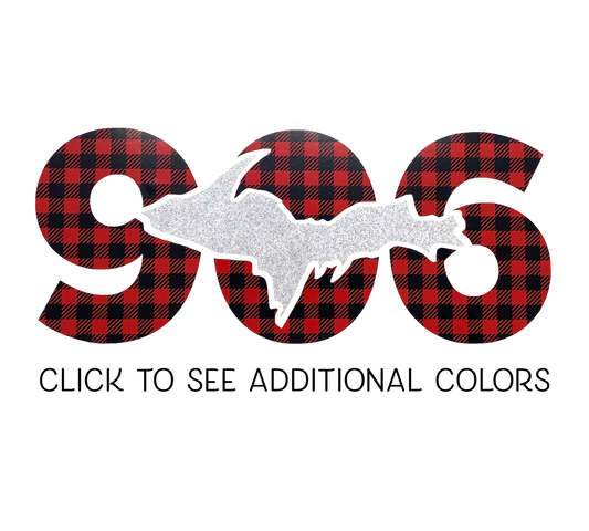 906 Car Decal UP | Upper Michigan Decals | U.P. Sticker for Yoopers