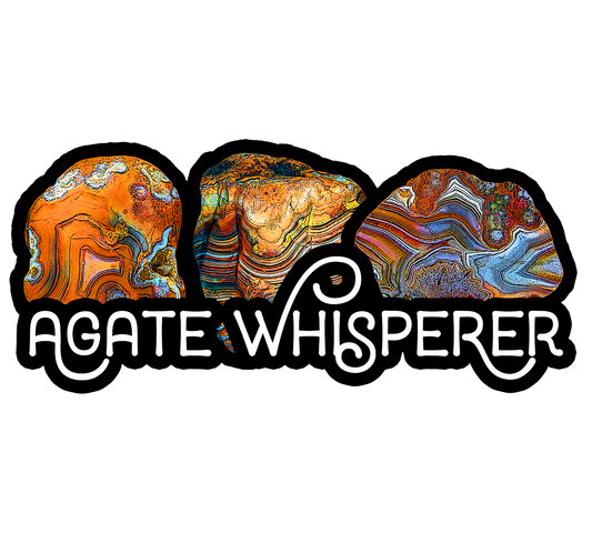 Agate Sticker, Rockhound Gift, Agate Gift, Rock Lover Gifts